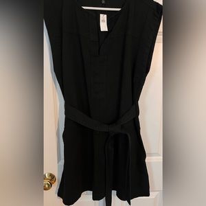 NWT Black chino BANANA REPUBLIC dress with pockets and attitude size L